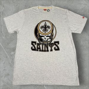 Grateful Dead x Homage Steal Your Face New Orleans Saints Cotton TShirt - Medium
